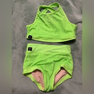 Kandi Kouture Neon Green Mesh Set TXS